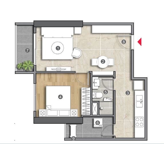 mặt bằng the emerald golf view